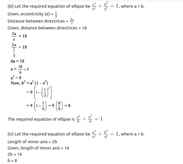 Maharashtra Board Solutions Class 11-Arts & Science Maths (Part 1): Chapter 7- Conic Sections Ex 7.2