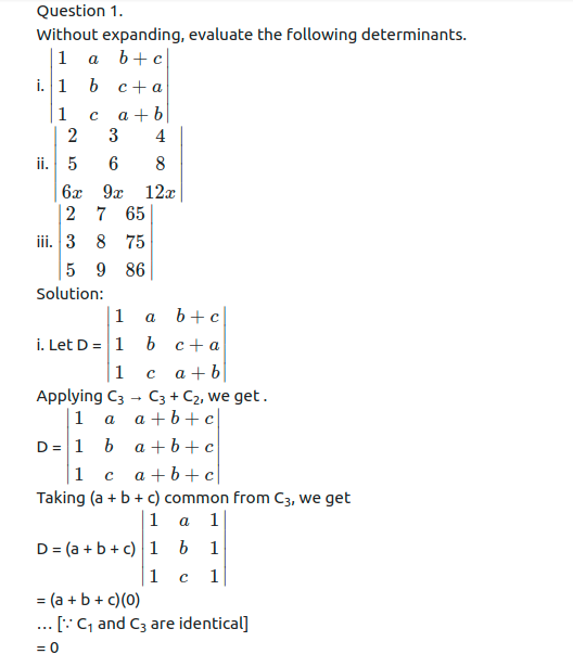 Maharashtra Board Solutions Class 11-Arts & Science Maths (Part 1): Chapter 4- Determinants and Matrices Ex 4.2