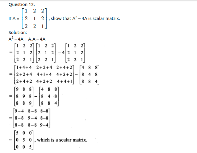 Maharashtra Board Solutions Class 11-Arts & Science Maths (Part 1): Chapter 4- Determinants and Matrices Ex 4.6
