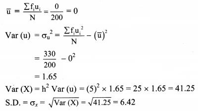 Maharashtra Board Solutions Class 11-Arts & Science Maths (Part 1): Chapter 8- Measures of Dispersion Ex 8.2