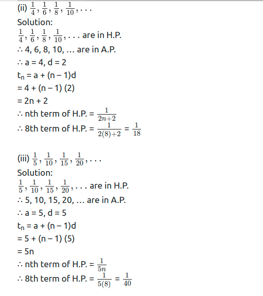 Maharashtra Board Solutions Class 11-Arts & Science Maths (Part 2): Chapter 2- Sequences and Series Ex. 2.4