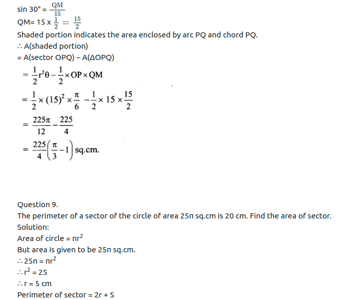 Maharashtra Board Solutions Class 11-Arts & Science Maths (Part 1): Chapter 1- Angle and its Measurement 