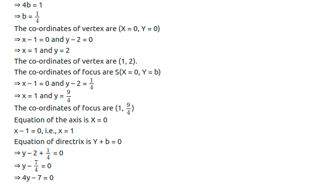 Maharashtra Board Solutions Class 11-Arts & Science Maths (Part 1): Chapter 7- Conic Sections Ex 7.1
