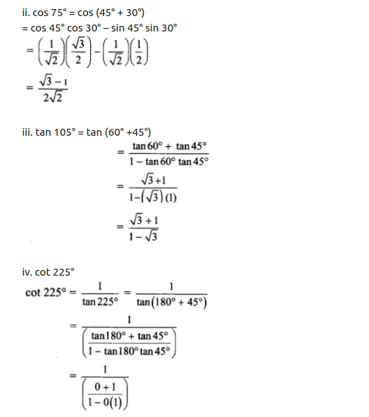 Maharashtra Board Solutions Class 11-Arts & Science Maths (Part 1): Chapter 3- Trigonometry – II Ex 3.1