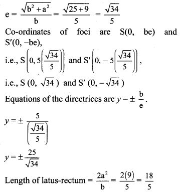 Maharashtra Board Solutions Class 11-Arts & Science Maths (Part 1): Chapter 7- Conic Sections Ex 7.3