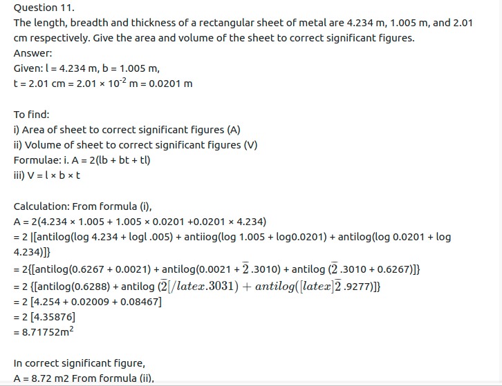 Maharashtra Board Solutions Class 11-Physics: Chapter 1- Units and Measurements 
