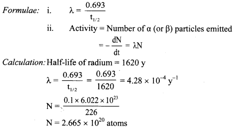 Maharashtra Board Solutions Class 11-Chemistry: Chapter 13- Nuclear Chemistry and Radioactivity 4.I