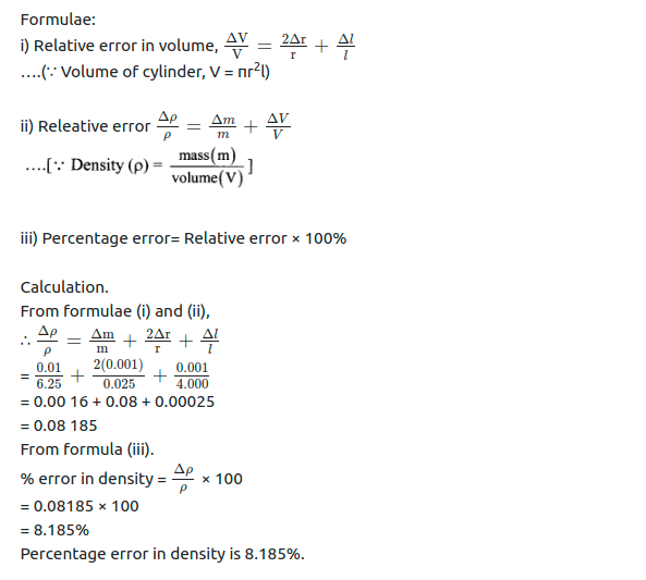 Maharashtra Board Solutions Class 11-Physics: Chapter 1- Units and Measurements 