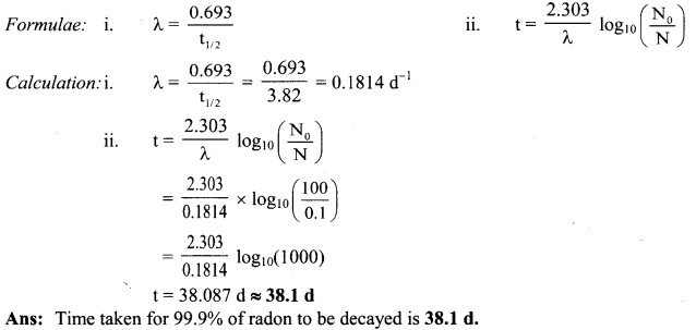 Maharashtra Board Solutions Class 11-Chemistry: Chapter 13- Nuclear Chemistry and Radioactivity 4.K