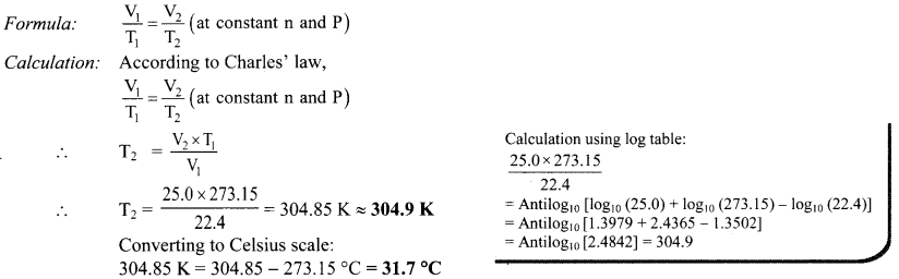 Maharashtra Board Solutions Class 11-Chemistry: Chapter 10- States of Matter 4.E