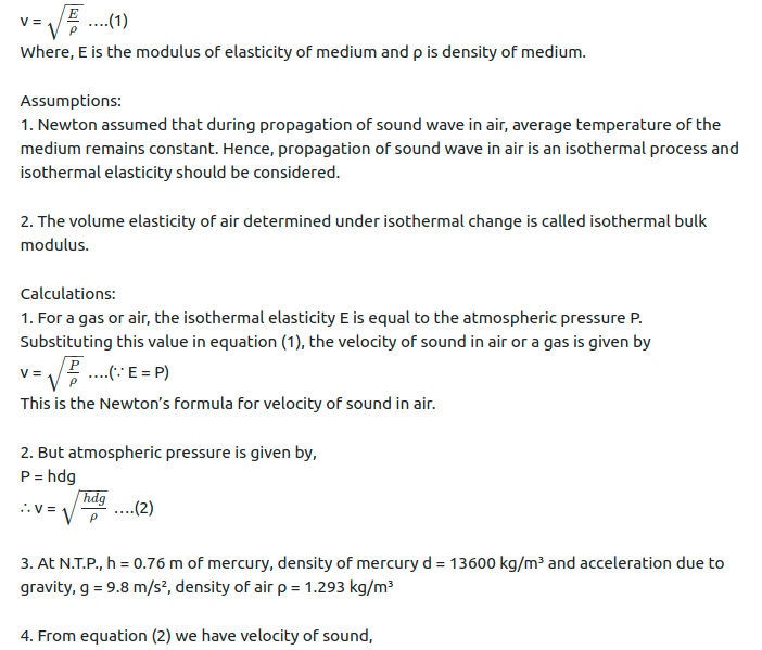 Maharashtra Board Solutions Class 11-Physics: Chapter 8- Sound