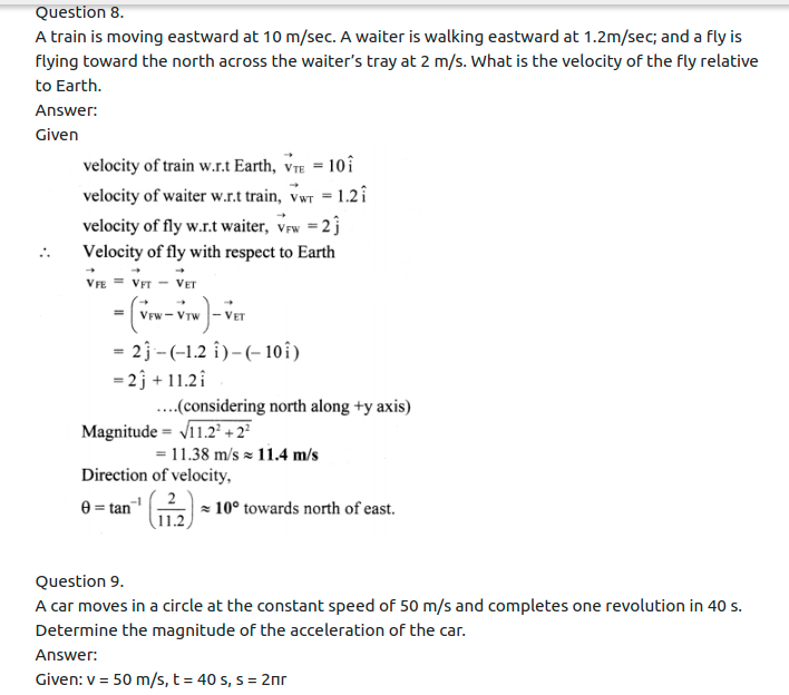 Maharashtra Board Solutions Class 11-Physics: Chapter 4- Laws of Motion