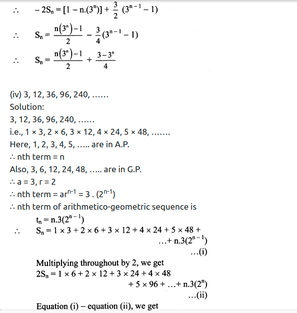 Maharashtra Board Solutions Class 11-Arts & Science Maths (Part 2): Chapter 2- Sequences and Series Ex. 2.5