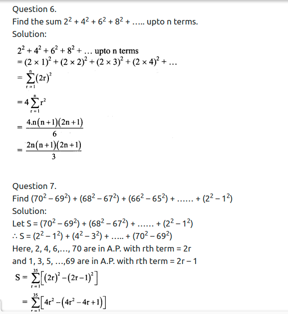 Maharashtra Board Solutions Class 11-Arts & Science Maths (Part 2): Chapter 2- Sequences and Series Ex. 2.6