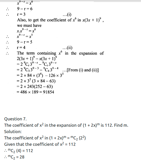 Maharashtra Board Solutions Class 11-Arts & Science Maths (Part 2): Chapter 4- Methods of Induction and Binomial Theorem Ex 4.3