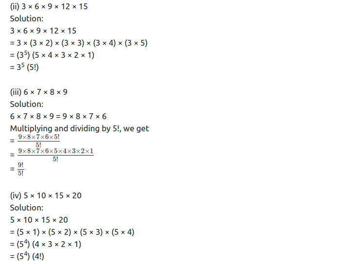 Maharashtra Board Solutions Class 11-Arts & Science Maths (Part 2): Chapter 3- Permutations and Combination Ex . 3.1