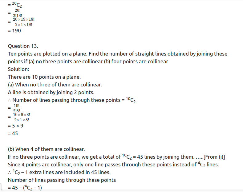 Maharashtra Board Solutions Class 11-Arts & Science Maths (Part 2): Chapter 3- Permutations and Combination Ex . 3.6