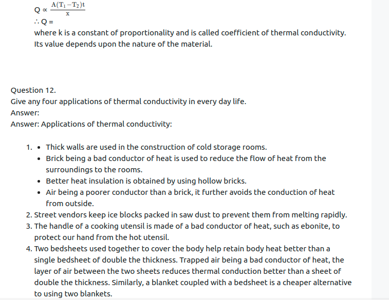 Maharashtra Board Solutions Class 11-Physics: Chapter 7- Thermal Properties of Matter