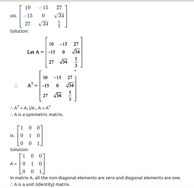 Maharashtra Board Solutions Class 11-Arts & Science Maths (Part 1): Chapter 4- Determinants and Matrices Ex 4.4