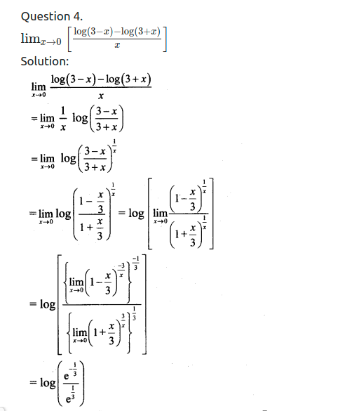 Maharashtra Board Solutions Class 11-Arts & Science Maths (Part 2): Chapter 7- Limits Ex 7.6