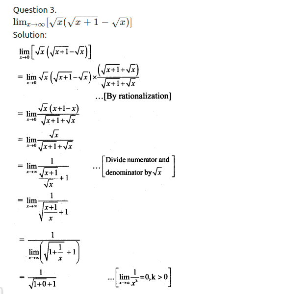 Maharashtra Board Solutions Class 11-Arts & Science Maths (Part 2): Chapter 7- Limits Ex 7.7