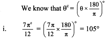 Maharashtra Board Solutions Class 11-Arts & Science Maths (Part 1): Chapter 1- Angle and its Measurement 