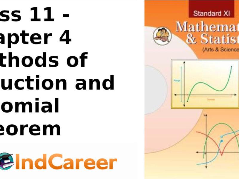 Maharashtra Board Solutions Class 11-Arts & Science Maths (Part 2): Chapter 4- Methods of Induction and Binomial Theorem