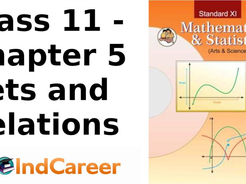 Maharashtra Board Solutions Class 11-Arts & Science Maths (Part 2): Chapter 5- Sets and Relations