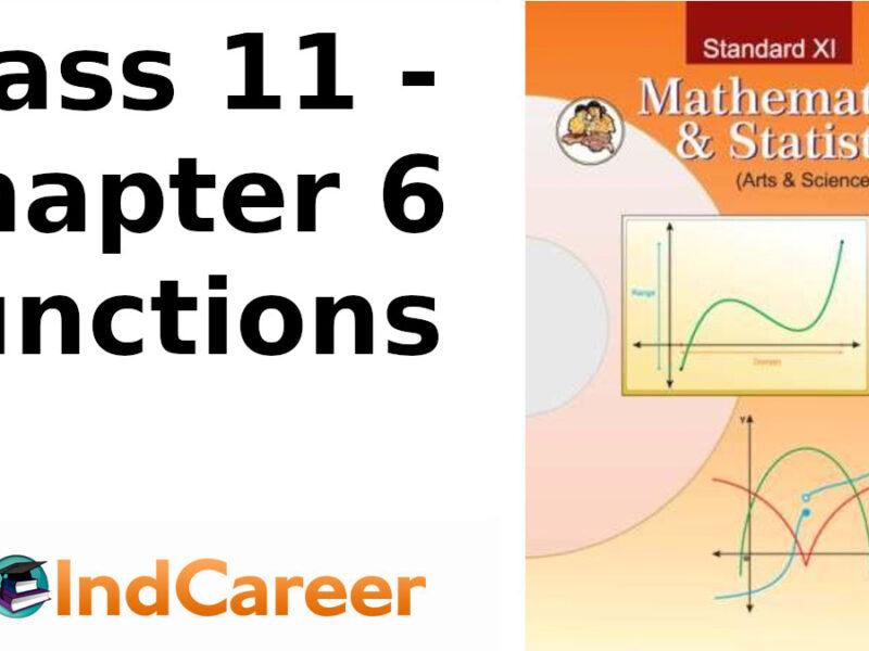 Maharashtra Board Solutions Class 11-Arts & Science Maths (Part 2): Chapter 6- Functions