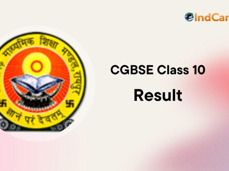 CGBSE 10th Result