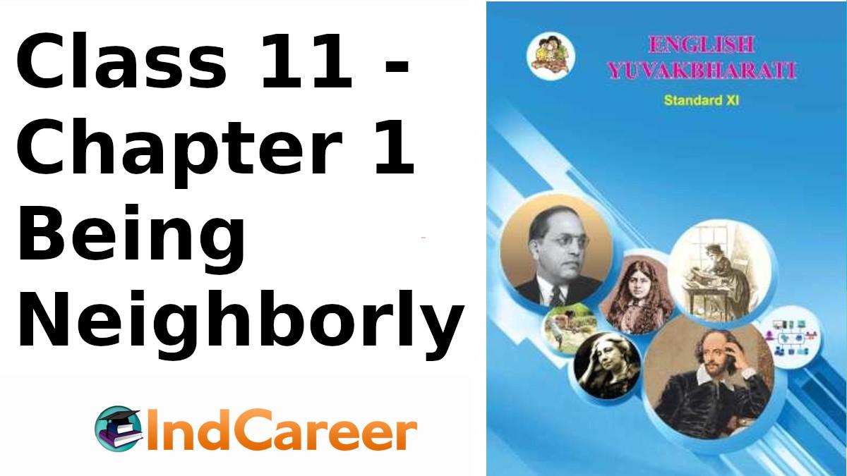 Maharashtra Board For Class 11, English Ch 1 - IndCareer Schools