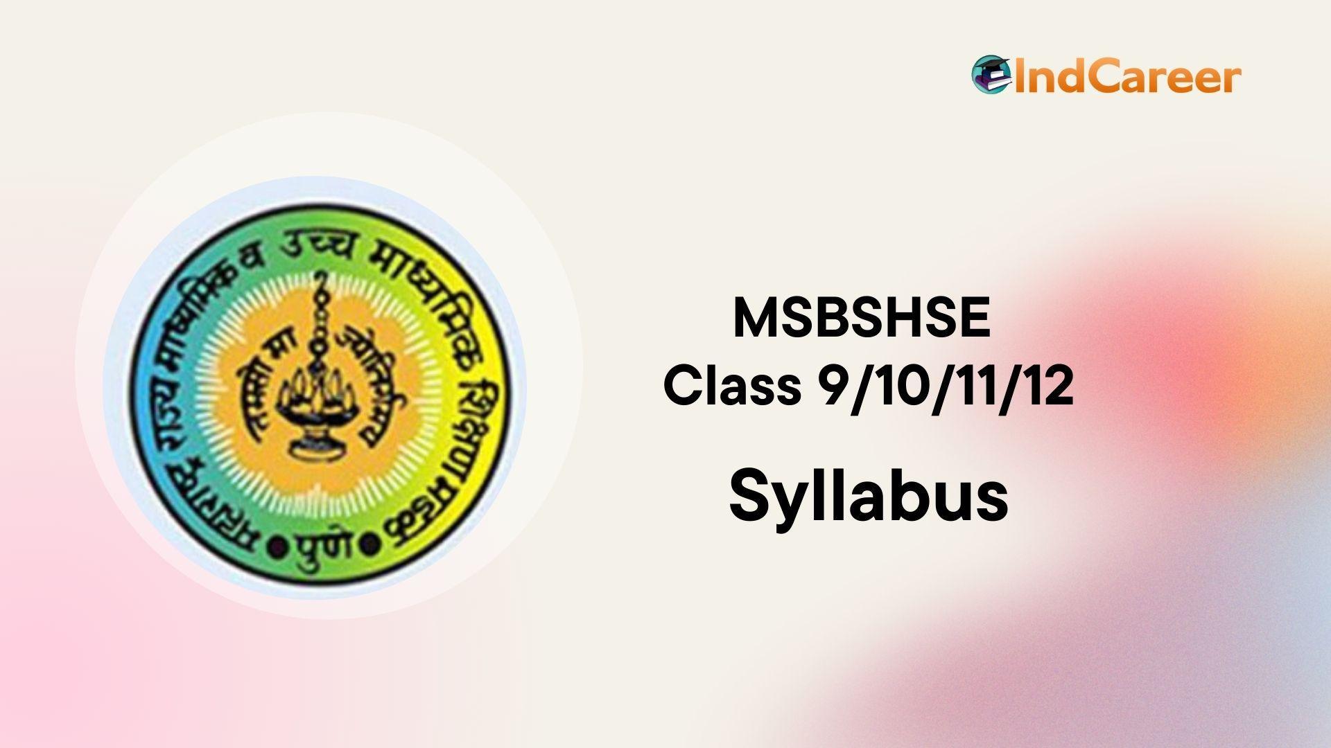 Maharashtra Board Syllabus: MSBSHSE Syllabus for All Classes ...