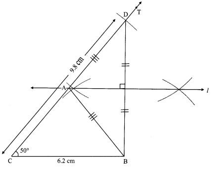 Maharashtra Board Class 9 Maths Solutions Chapter 4 Constructions of Triangles Practice Set 4.1 6