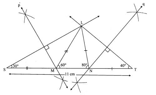 Maharashtra Board Class 9 Maths Solutions Chapter 4 Constructions of Triangles Practice Set 4.3 6