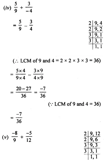 Selina Concise Mathematics Class 8 ICSE Solutions Chapter 1 Rational Numbers EX 1A 10