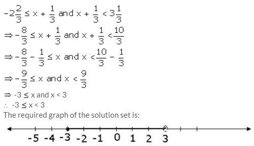 Selina Concise Mathematics Class 10 ICSE Solutions Linear Inequations (in one variable) - 25