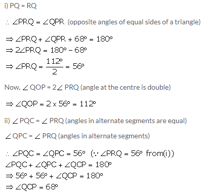 Selina Concise Mathematics Class 10 ICSE Solutions Tangents and Intersecting Chords - 129