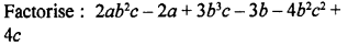 Selina Concise Mathematics Class 8 ICSE Solutions Chapter 13 Factorisation Ex 13B Q20