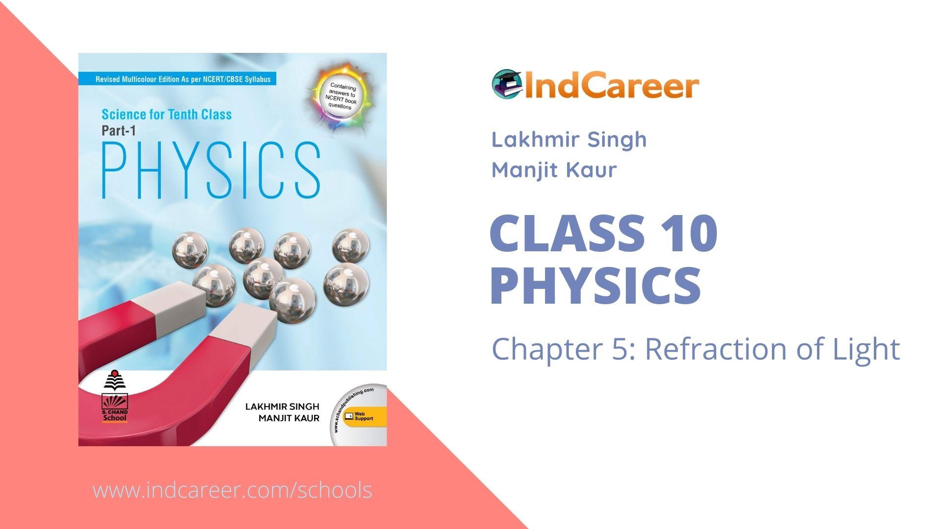 Lakhmir Singh Solutions For Class 10, Physics Ch 5 - IndCareer Schools