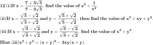 ML Aggarwal Solutions for Class 9 Chapter 1 Image 86