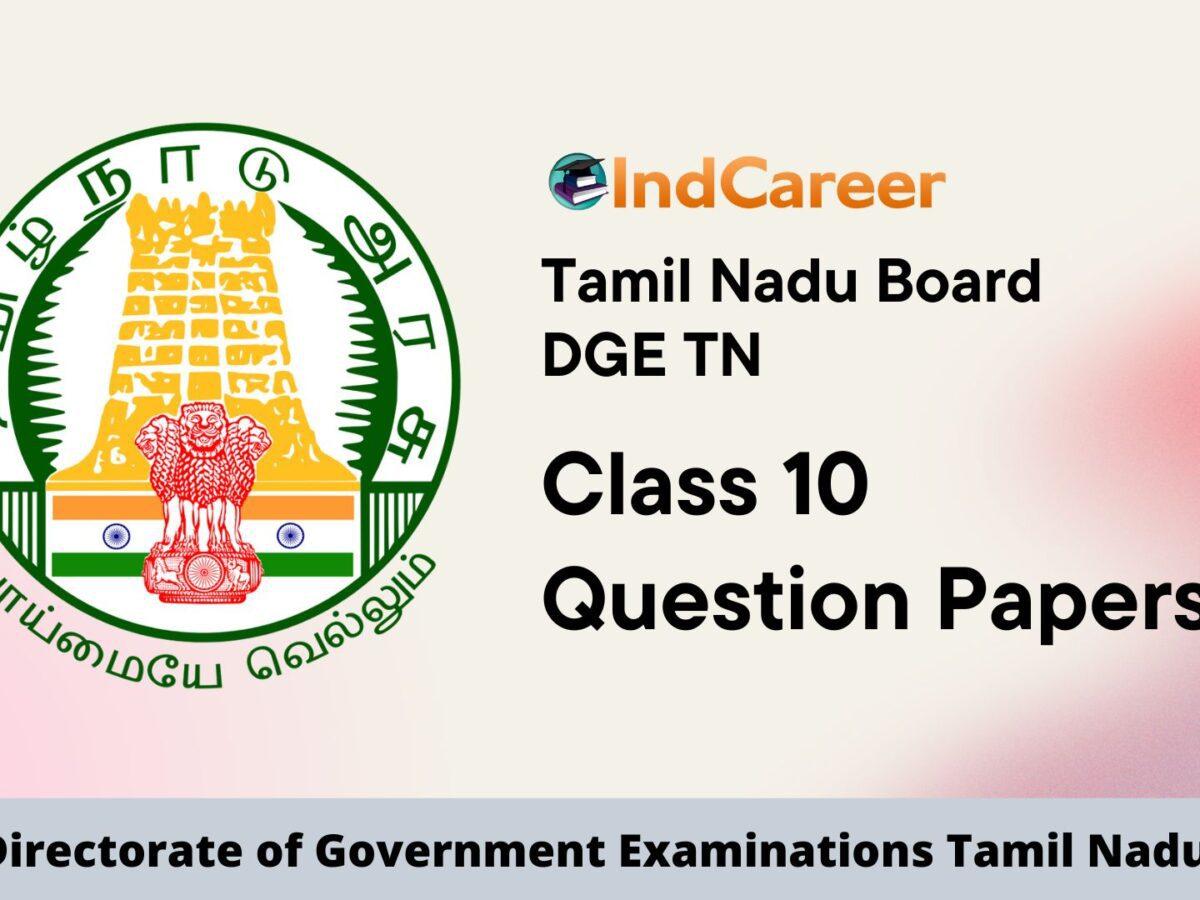 Tamil Nadu 10th Question Papers