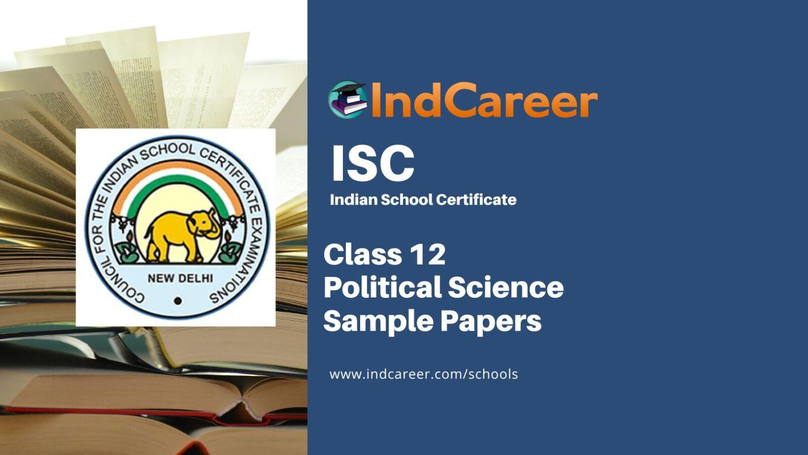 political science book class 12 isc