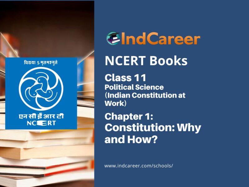 NCERT Book for Class 11 Political Science (Indian Constitution at Work) Chapter 1 Constitution: Why and How?