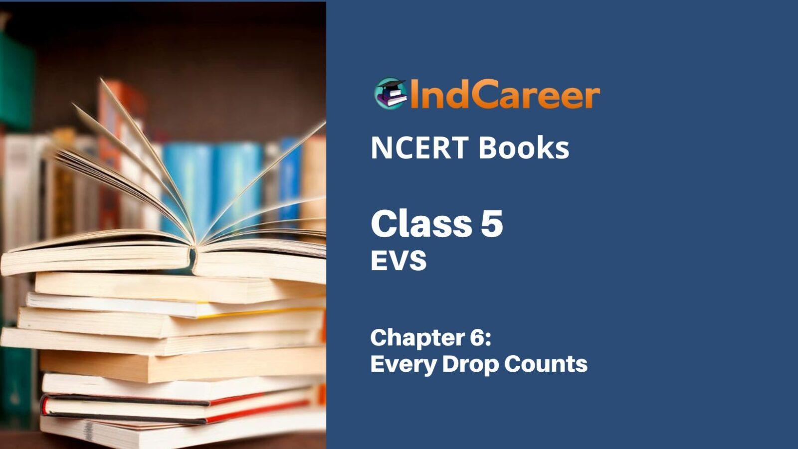 Ncert Book For Class 5 Evs Chapter 6 Every Drop Counts Indcareer Schools 5182