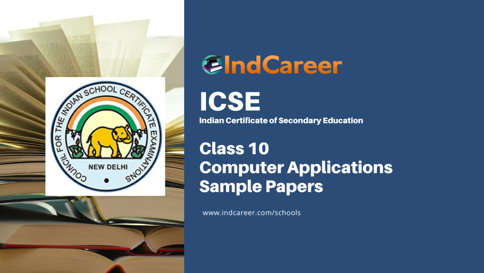 ICSE Class 10 Computer Applications Sample Paper - IndCareer Schools