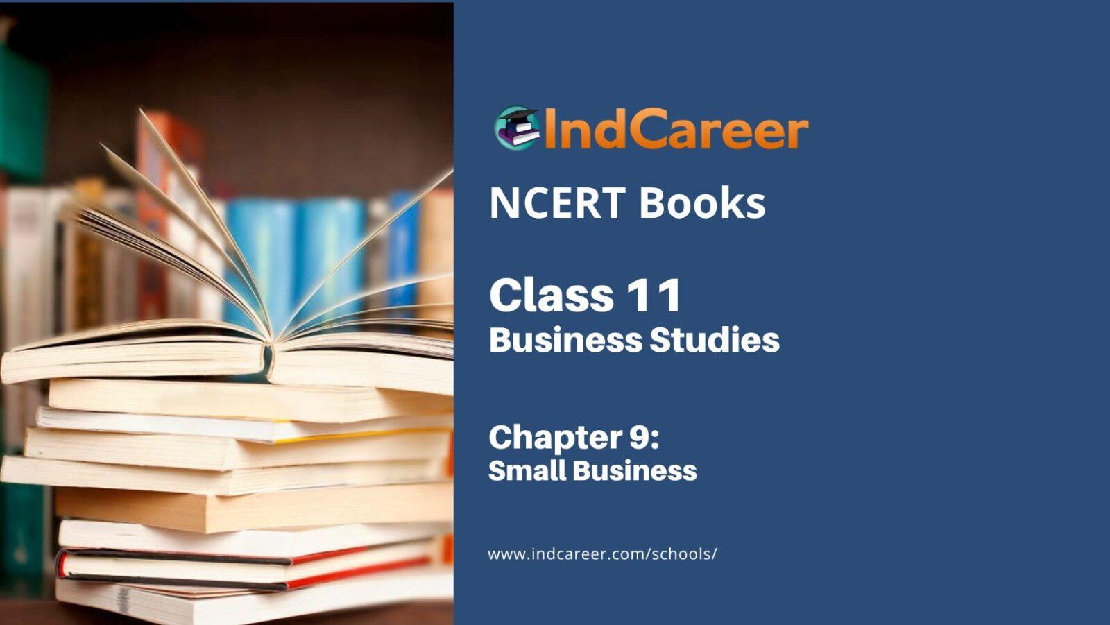 NCERT Book For Class 11 Business Studies Chapter 9 Small