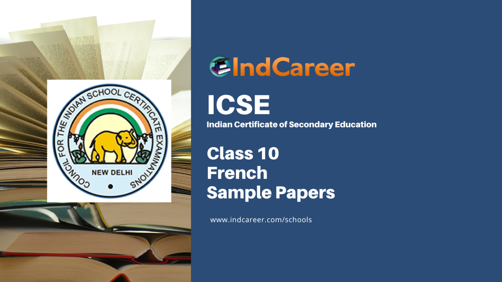 ICSE Class 10 French Sample Paper - IndCareer Schools