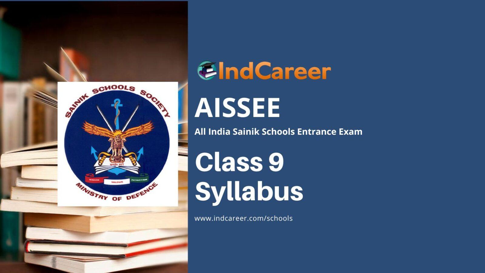 sainik school syllabus class 9