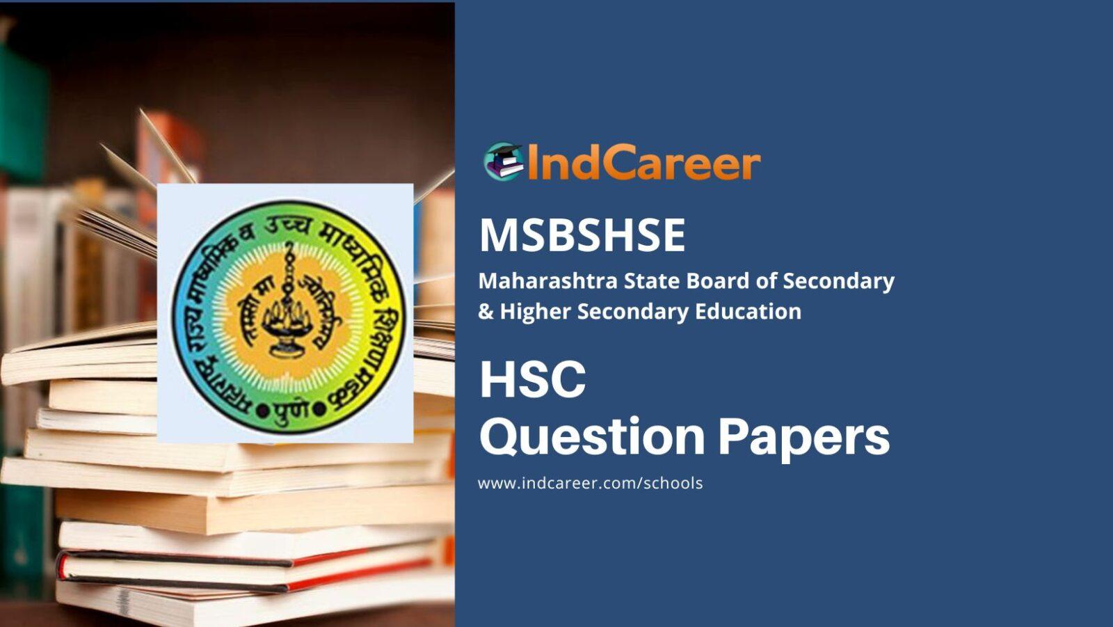 Maharashtra Hsc Question Papers Indcareer Schools