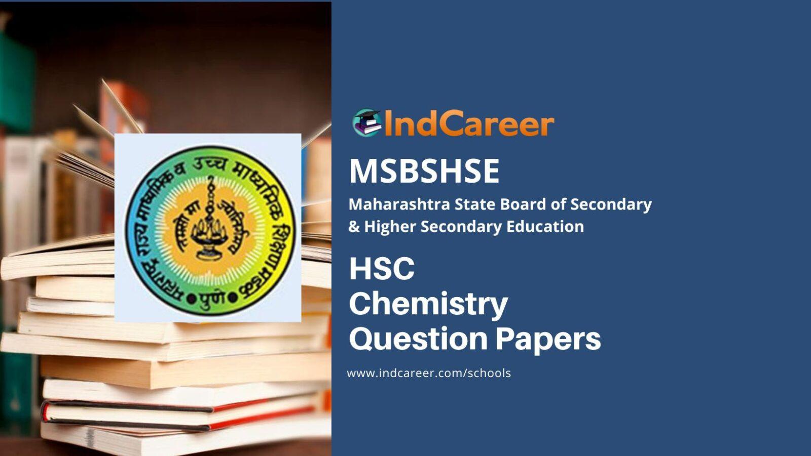 Maharashtra HSC Chemistry Question Papers - IndCareer Schools